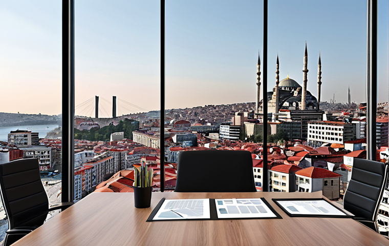 **"A clear, concise business report visualized, showing data visualization with easy-to-understand charts in a modern office setting, Istanbul skyline in the background."** (Focus: Clarity, data visualization, Turkish context)